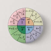 Ohm's wet ronde button 5,7 cm (Voorkant)