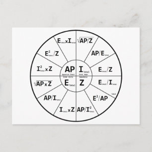 Ohms-wet voor AC Briefkaart