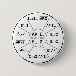 Ohms-wet voor AC Ronde Button 5,7 Cm
