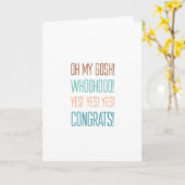 OHMYGOSH ! Congrats ! Carte (Fleur jaune)