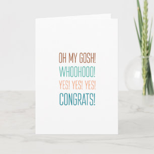 OHMYGOSH! Congrats! Kaart