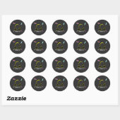Ohn nee ronde sticker (Vel)