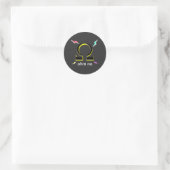 Ohn nee ronde sticker (Tas)