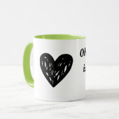 Ohne Dich ist Alles Doof Coffee Mok (Voorkant links)