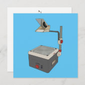 OHP 80s 90s Overhead Projector Bedankkaart (Voorkant / Achterkant)