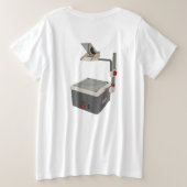OHP 80s 90s Overhead Projector Grote Maat T-shirt (Design achterkant)