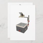 OHP 80s 90s Overhead Projector Kaart (Voorkant / Achterkant)