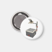 OHP 80s 90s Overhead Projector Magneet (Voorkant / Achterkant)