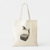 OHP 80s 90s Overhead Projector Tote Bag (Achterkant)