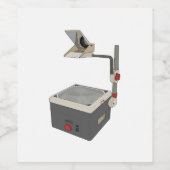 OHP 80s 90s Overhead Projector Wijn Etiket (Enkel label)