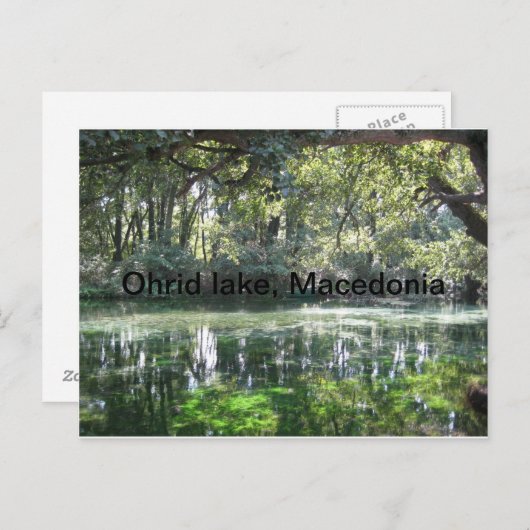 Ohrid Lake, Macedonië Briefkaart (Voorkant / Achterkant)