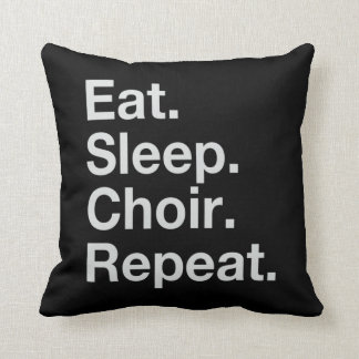 OHSChoir EatSleepChoirRepeat/Tiger Coussin foncé