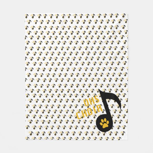 OHSChoir Note Fleece Blanket Deken (Voorkant)