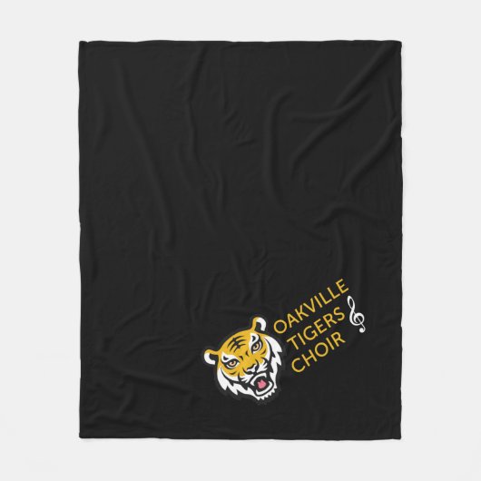 OHSChoir Tigers Dark Fleece Blanket Deken (Voorkant)