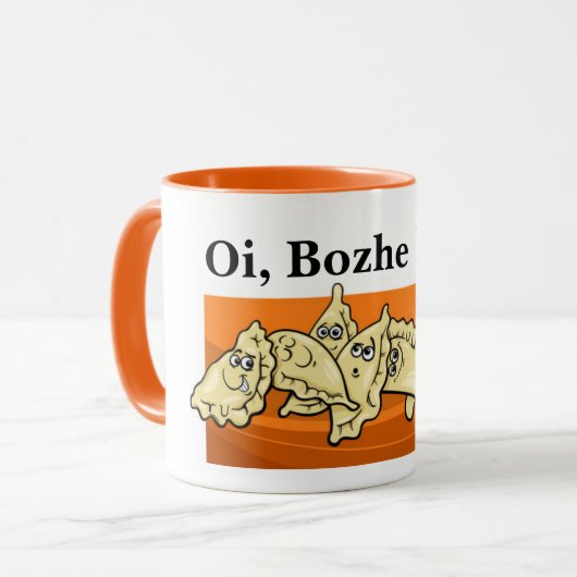 Oi Bozhe Bozhe Perogies Pierogies Mug (Devant gauche)