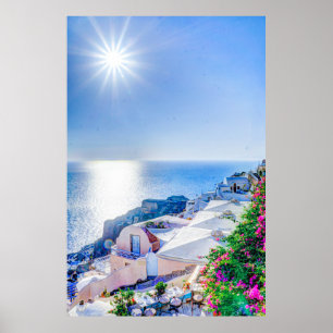 oia-417822 oia-417822 oia santorini zomer griekenl poster