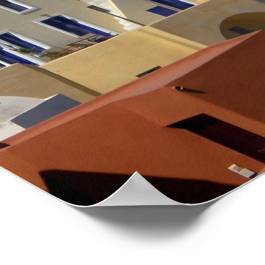 Oia, affiche grecque (Coin)