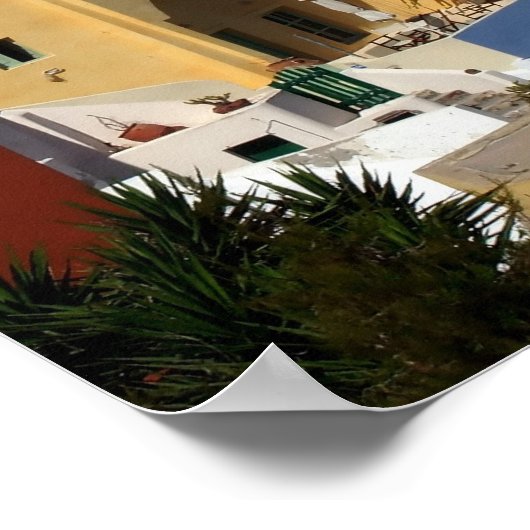 Oia, affiche grecque (Coin)