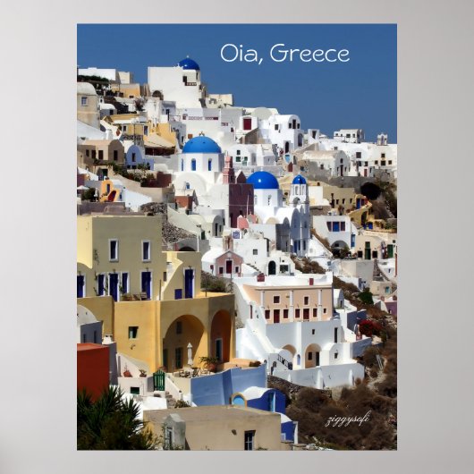 Oia, affiche grecque (Devant)