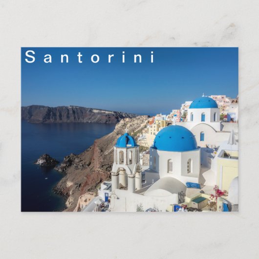 Oia, dorp in Santorini Briefkaart (Voorkant)