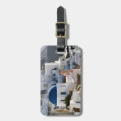 Oia, Santorin Grèce, étiquette bagage (Devant Vertical)