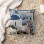 Oia, Santorin Grèce, Photographie, Coussin (Couverture)