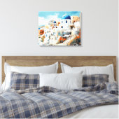 Oia, Santorin - Impression en toile étirée (Insitu(Chambre))
