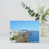 Oia, Santorin paysage Carte postale (Debout devant)