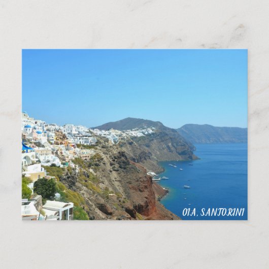 Oia, Santorin paysage Carte postale (Devant)