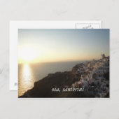 oia , santorini briefkaart (Voorkant / Achterkant)