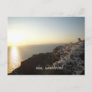 oia , santorini briefkaart