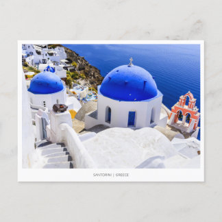 Oia, Santorini, Griekenland Feestdagenkaart