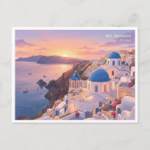 Oia Santorini Griekenland Zonsondergang Reisansich
