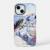 Oia Santorini iPhone 15 Hoesje (Achterkant)