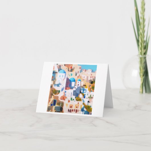 Oia Santorini Kaart (Voorkant)