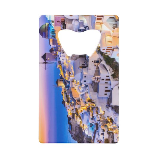 Oia Santorini Kredietkaart Flessenopener (Voorkant)