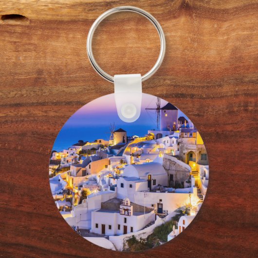 Oia Santorini Sleutelhanger (Voorkant)
