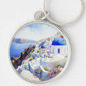 Oia Santorini Sleutelhanger (Voorkant)