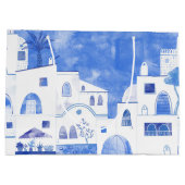 Oia Santorini Waterverf Painting Groot Cadeauzakje (Achterkant)