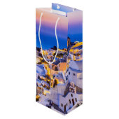 Oia Santorini Wijn Cadeautas (Achterkant Gekanteld)