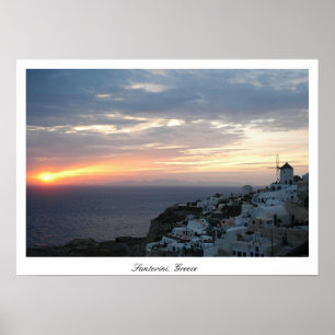 Oia Sunset Poster