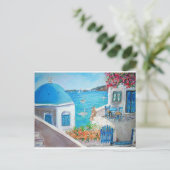 Oia Uitzicht - Briefkaart (Staand voorkant)