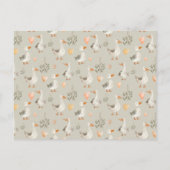 Oie aquarelle - Carte de remerciements Baby shower (Dos)