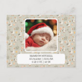 Oie aquarelle - Carte de remerciements Baby shower (Dos)