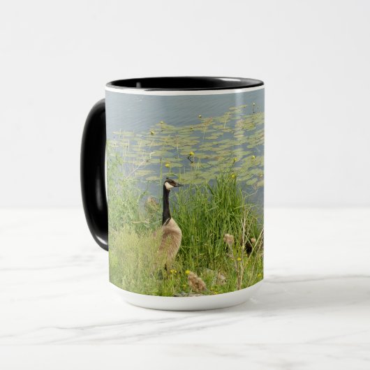 Oie canadienne par limon d'eau Mug (Devant gauche)