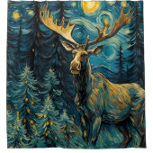 Oie dans la forêt de pins Van Gogh Douche rideau (Devant)