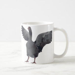 Oie grise sur la tasse