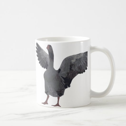 Oie grise sur la tasse (Droite)