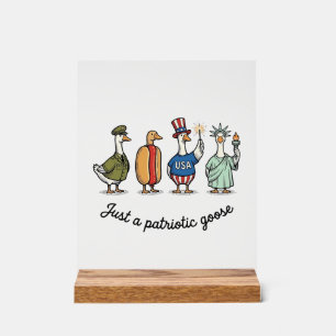 Oie Patriotique Gravure Vintage Drôle de Chemise U