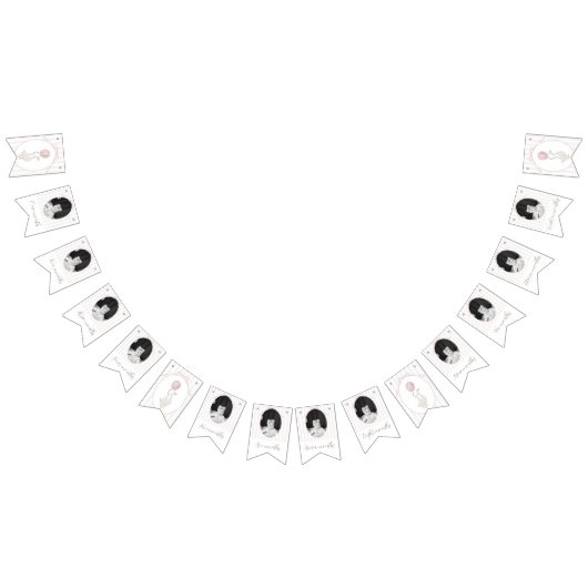 Oie soie rose Bannière photo 12 mois (Tout)